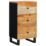 ZNTS Sideboard with 3 Drawers 40x33.5x75 cm Solid Wood Acacia 352906