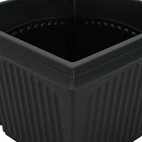 Plant Pots 6 pcs Black 33 x 33 x 26 cm Plastic 3403301