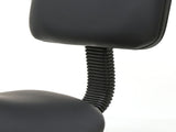 Saddle Shape Adjustable Salon Stool with Back Black 77528035