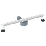 360&deg Shower Drain with Slim Model Silver 60 cm 42015986