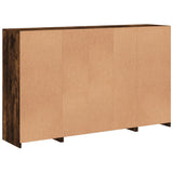 Sideboards with LED Lights 3 pcs Smoked Oak Engineered Wood 3209139