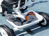 6 in 1 Tricycle for Kids with 5-point harness straps, Removable Canopy, White T3398P348139