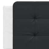 Bed Frame without Mattress "Zadar" White and Black 160x200 cm Faux Leather 3208197