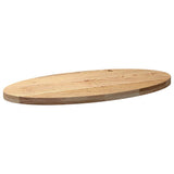 Table Top 100x50x4 cm Solid Wood Oak Oval 4009042