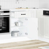 Kitchen Base Cabinet Lucca High Gloss White Engineered Wood 853719