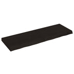 Bathroom Countertop Dark Brown 120x40x cm Treated Solid Wood 3156236