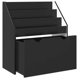 Kids Bookshelf Black 60 x 29.5 x 69 cm Engineered Wood 892390
