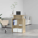 Reception Desk Sonoma Oak 100x40x104 cm Engineered Wood 859053