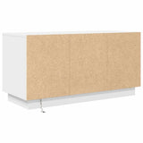 TV Cabinet with LED Lights White 100x41x50 cm 861409