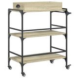 Kitchen Trolley Sonoma Oak 81.5x41x92.5 cm Engineered Wood 842342