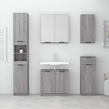Bathroom Cabinet Grey Sonoma 64.5x33.5x59 cm Engineered Wood 817064