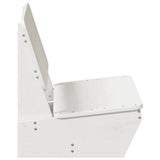 Garden Chair White Solid Pine Wood Standard Durable 859308