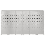 Wheelie Bin Storage for 3 Bins Silver 204 x 77.5 x 115.5 cm 3394789