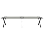 Folding Camping Bed Folding Manual Grey Oxford fabric 42003183