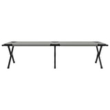 Folding Camping Bed Folding Manual Grey Oxford fabric 42003183