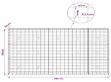 Gabion with 3.5 mm Wire and 10x10 cm Mesh 250x30x150 cm 3463223