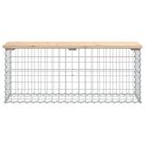Garden Bench Gabion Design 103x31.5x42 cm Solid Wood Pine 834350