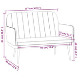 Bench Cappuccino 107x80x81 cm Faux Leather 351403