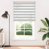 Zebra Blind Light Grey 130x230 cm Fabric Width 125.9 cm Polyester 4014501