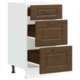 Kitchen Base Cabinet Porto Brown Oak Engineered Wood 854227