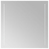 LED Bathroom Mirror Transparent 50 x 50 cm Tempered Glass 42045770