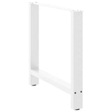 Dining Table Legs White 2 pcs 80x cm Steel 4013313