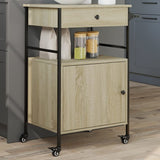 Kitchen Trolley Sonoma Oak 56x43x89.5 cm Engineered Wood 842392