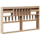 Headboard with Storage 180 cm Solid Wood Pine 855502