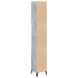 Bathroom Cabinet Concrete Grey 30x30x190 cm Engineered Wood 857104