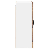 Wall Glass Cabinet LUCCA Old Wood 60 x 31 x 80 cm 885093