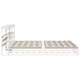 Bed Frame without Mattress White 180x200 cm Super King Solid Wood Pine 3306505