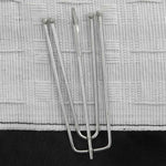 ZNTS Linen-Look Blackout Curtains with Hooks 2 pcs Black 140x245 cm 321158