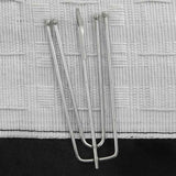 ZNTS Linen-Look Blackout Curtains with Hooks 2 pcs Black 140x245 cm 321158