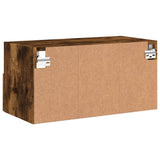 TV Wall Cabinet Smoked Oak 60x30x30 cm Engineered Wood 836862