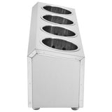 Cutlery Holder 4 Grids Rectangular Stainless Steel 51227