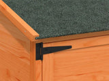 Garden Shed with Roof Brown 59.5 x 56 x 176.5 cm Solid Fir Wood 42033447