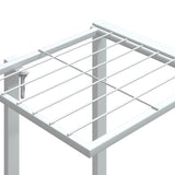 Flower Stand 94.5x25x89 cm White Iron 343120