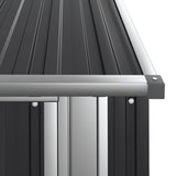 Garden Shed Anthracite 118.5x97x209.5 cm Galvanised Steel 150901