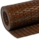 Balcony Screen Brown and Black 500x80 cm Poly Rattan 156256