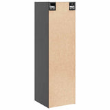 Wall Cabinets 2 pcs Grey 30x30x100 cm Solid Pinewood 813510