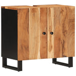 2 Piece Bathroom Furniture Set Solid Wood Acacia 3200634