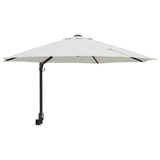 Garden Parasol Sand 248 x 248 x 148 cm Polyester and Steel 42003227