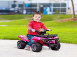 6V Kids Electric Ride on Car Toddlers Quad Bike All Terrain Vehicle Toy With Music for 18-36 months T3398P348305