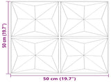 Wall Panels 48 pcs Origami beton 50 x 50 cm XPS Foam 42051579
