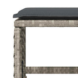 17 Piece Garden Dining Set with Cushions Light Grey Poly Rattan 3210827