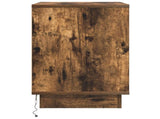 Bedside Cabinet with Drawer 2 pcs Smoked Oak 50 x 34.5 x 50 cm 869587