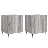 Bedside Cabinets 2 pcs Grey Sonoma 40x40x50 cm Engineered Wood 827529