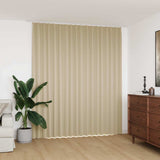 134449 Blackout Curtain with Hooks Beige 290x245 cm