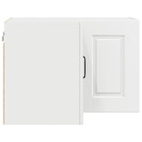 Wall Corner Cabinet PORTO White 57 x 57 x 40 cm Engineered Wood 885305