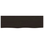 Bathroom Countertop Dark Brown 100x30x cm Treated Solid Wood 3156223